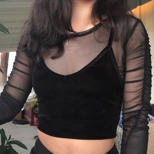 Brandy Melville velvet top